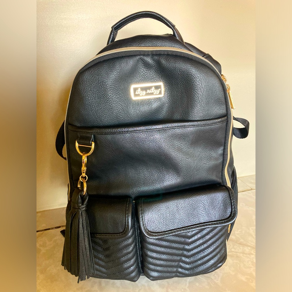 *EUC* Itzy Ritzy black Boss Diaper Bag (large)
